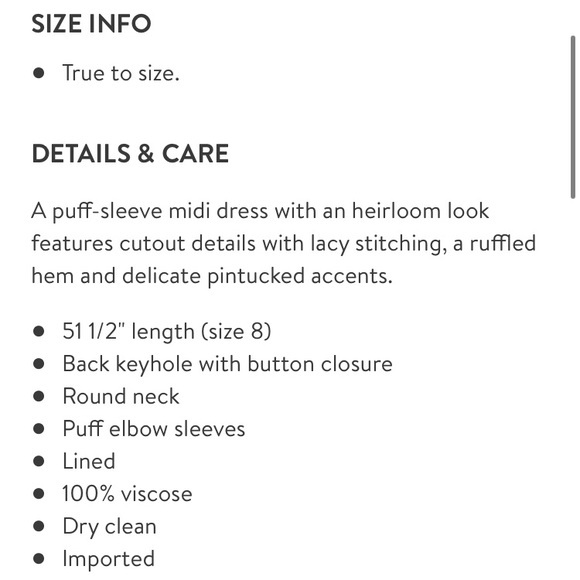 🦋 SEA NY poppy pintuck midi dress 6 - Picture 8 of 8